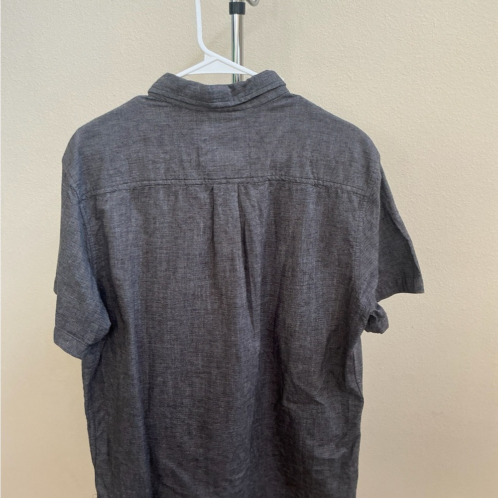 Prana Charcoal Casual Button-Down Shirt - Picture 2 of 3